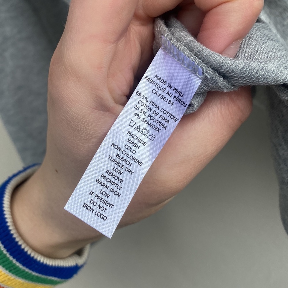 B. Draddy Siobhan Sweatshirt in Grey Heather size XS NWT - Picture 10 of 10